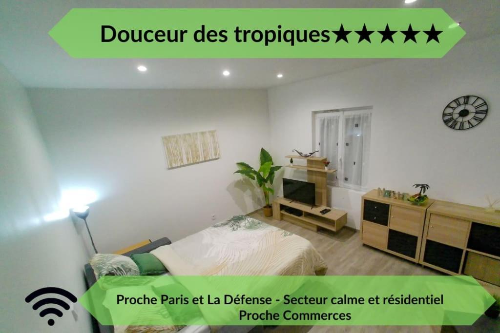 *Douceur Des Tropiques*Parisis Appartement Argenteuil Buitenkant foto