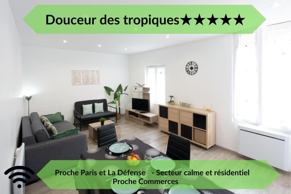 *Douceur Des Tropiques*Parisis Appartement Argenteuil Buitenkant foto